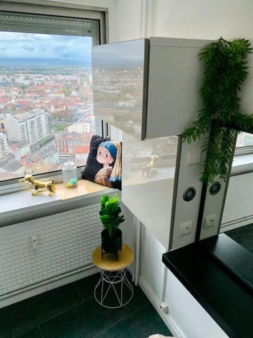 Grand Appartement 2 Chambres 5 Pers Max, Vue Panoramique Avec Parking Mulhouse Exterior photo